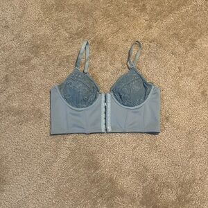Elegant Blue Lace Bralette